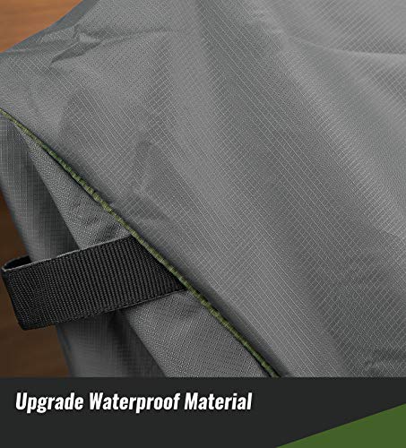 NUPICK Patio Sofa Cover, 58 Inch Outdoor Furniture Loveseat Cover, 100% Waterproof, Rip-Stop and Weather Resistant, Grey - Thumbnail 4