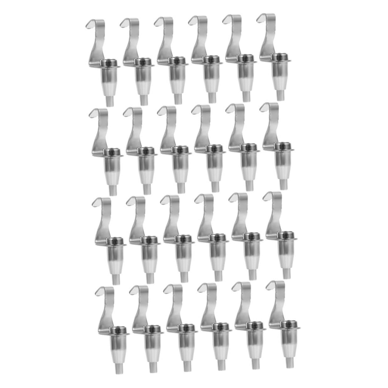 Crochets pour cimaises réglables en acier | Lot de 24 supports de cadres pour galerie d’art