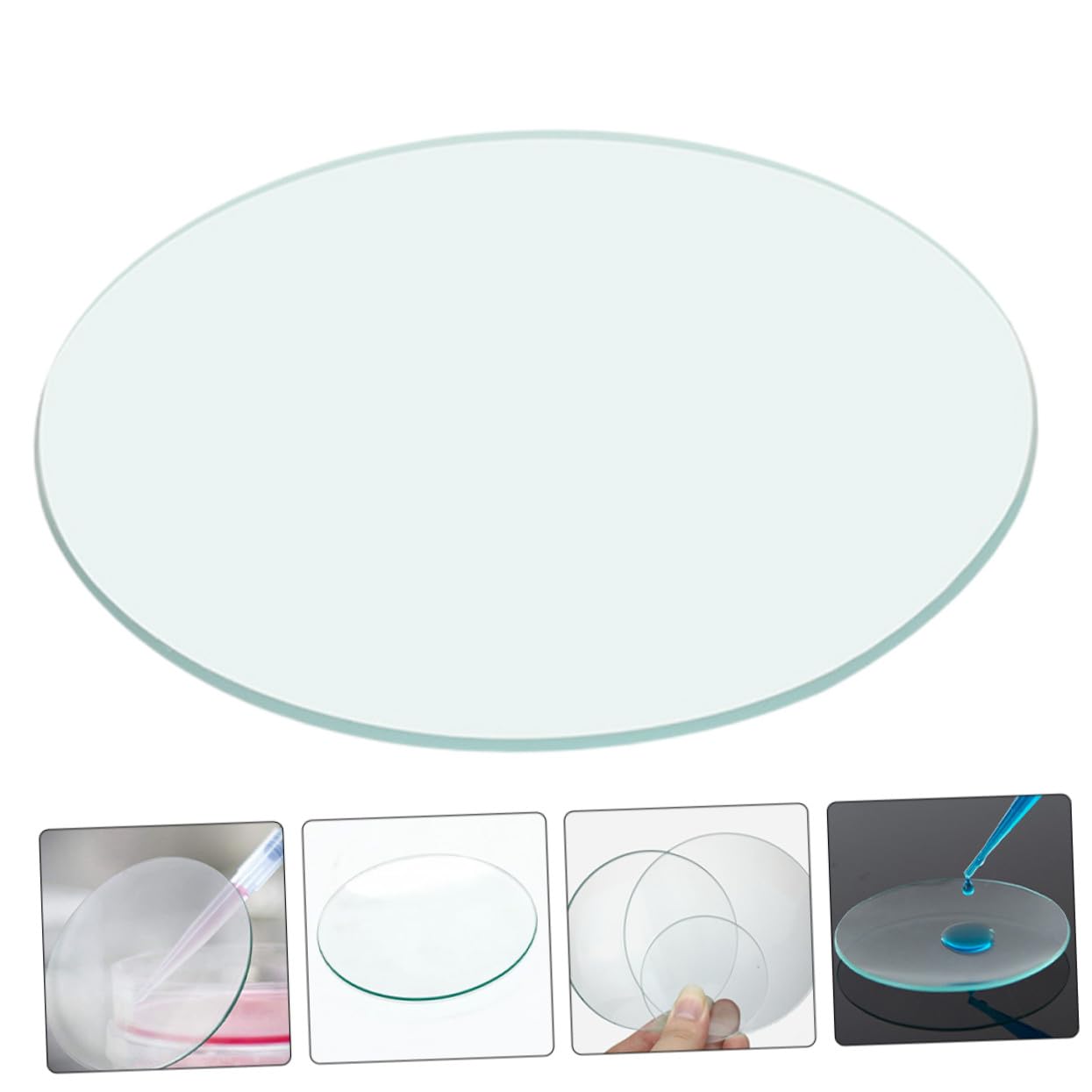 VALICLUD 10pezzi Vetri per Orologi Trasparenti Vetri Rotondi per Orologi da Laboratorio per Accessori da Laboratorio Coperchi per Becher in Vetro per Esperimenti Chimici