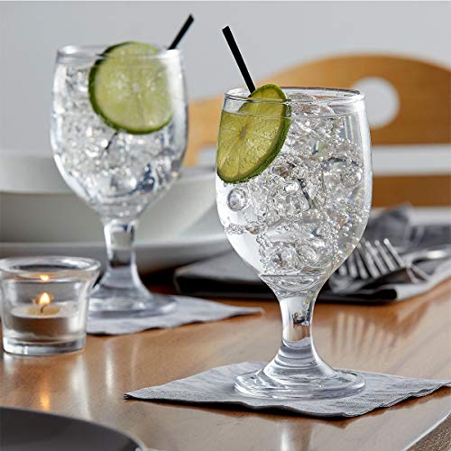 Bekith 12 Pack Goblet Party Glasses, 13-Ounce Classic Beverage Glass Juice Glasses, Clear - Image 6