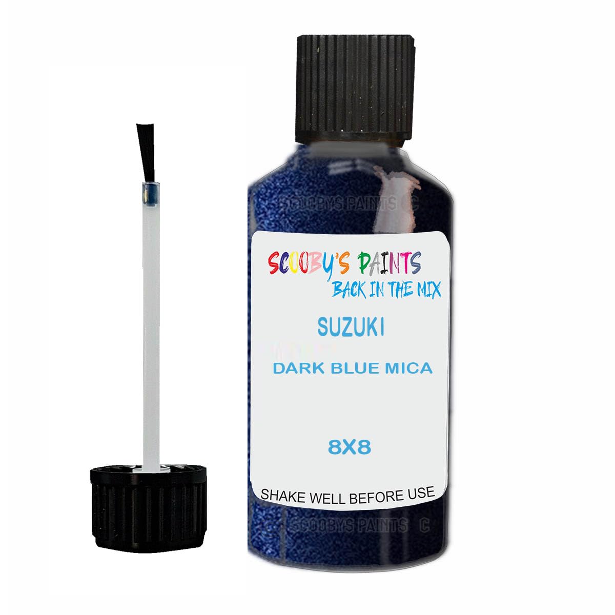 Scoobys Paints Back In The Mix Dark Blue Mica Touch Up Paint For Suzuki 8X8 Metallic