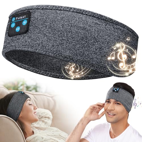Fulext Auriculares Bluetooth para Dormir, Diadema Suave, elástica...
