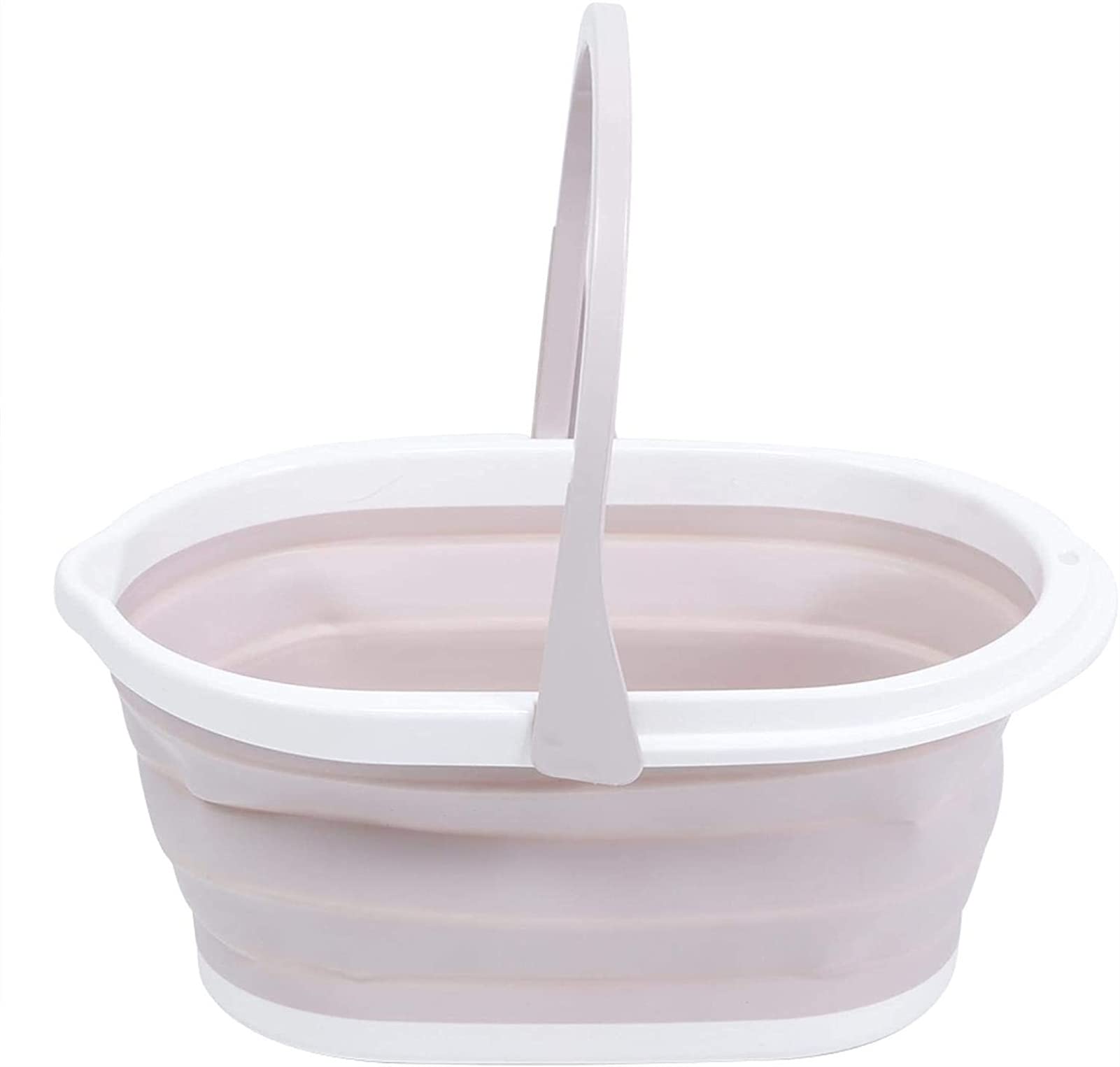 Seau pliant Cerlingwee rose pour optimiser le rangement du ménage