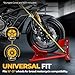 Auto Dynasty Adjustable Motorcycle Wheel Chock Stand for 15