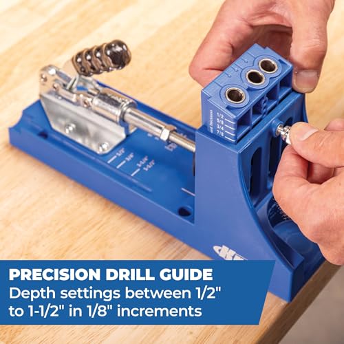 Image of Kreg K4 System - With R3 Jig, Drilling Guide & Dust Collection - Adjustable, Versatile Jig - Create Rock-Solid Joints - For Materials 1 /2 inch to 1 1 /2 inch Thick - K4SYSTEM