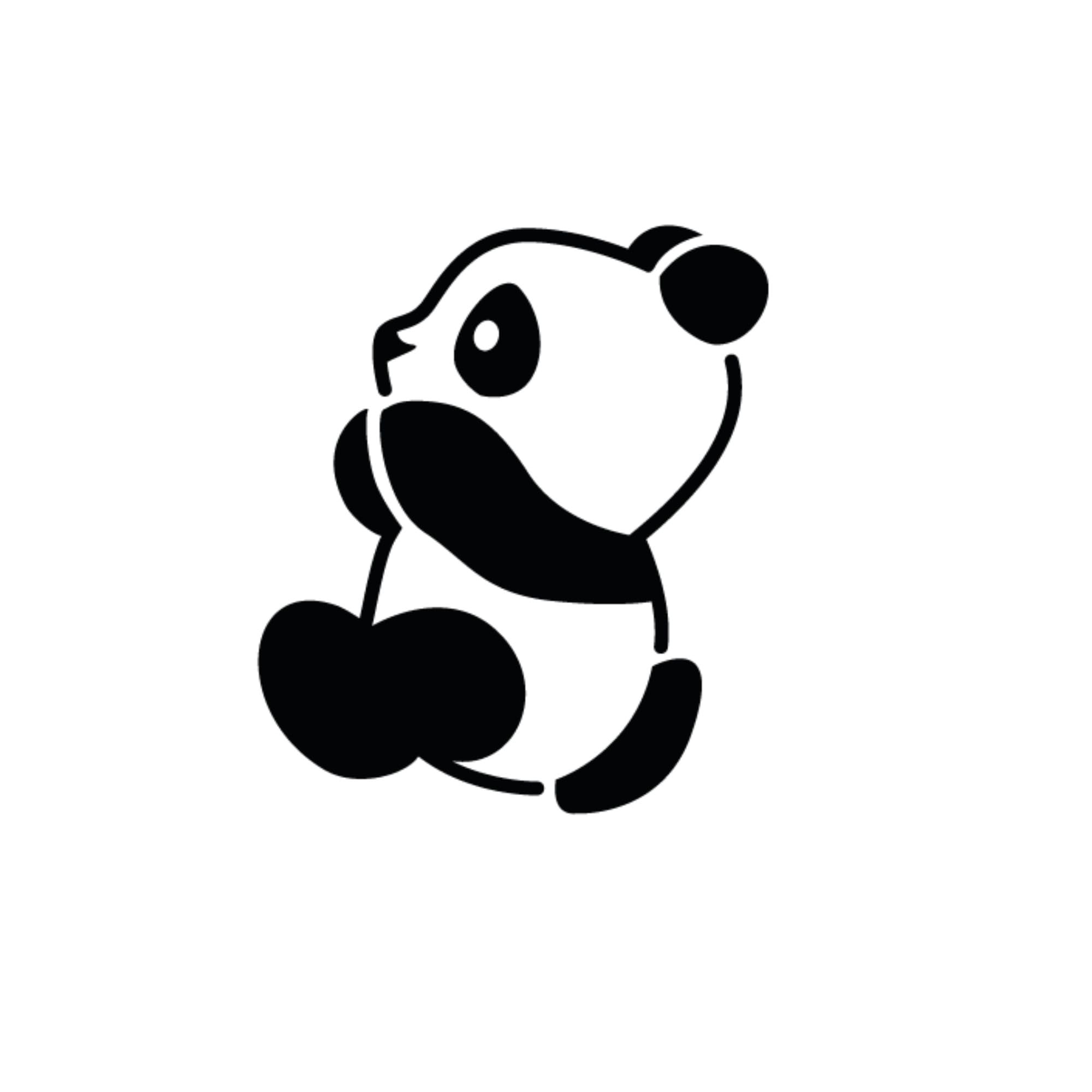 Tatuaje de panda Inkster® | Tatuaje temporal con certificación cosmética de la UE | impermeable + vegano | tatuaje revolucionario de 2 semanas