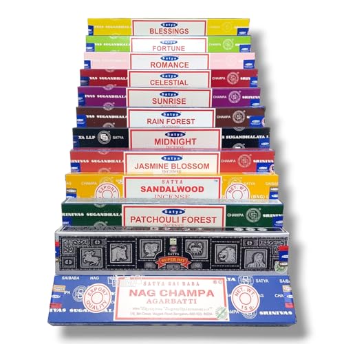 Incenso Satya Nag Champa Aromas Mistos Cx.12 un.15 g