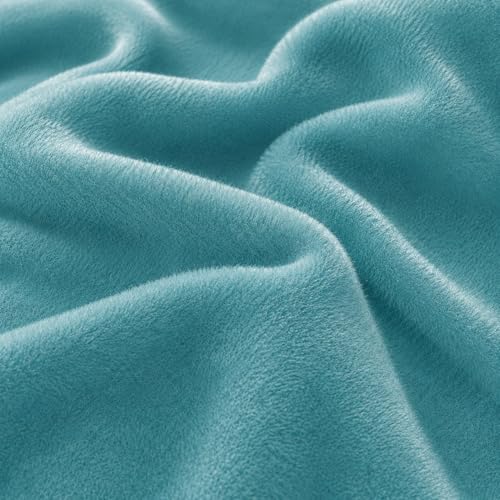 Image of Velvet Curtains | Heavy Soft Premium Velvet Drapes for Bedroom & Living Room | Light Blocking, Thermal Insulated & Noise Reducing Long Door Panels | 8 Feet, Set of 2 (Turquoise Blue)