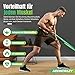 Resistance Bands, 4 Verschiedene Ebenen Widerstandsbänder mit Türanker und Handgriffen, Fitnessbänder für Kraftraining, Training, Yoga für Männer und Frauen