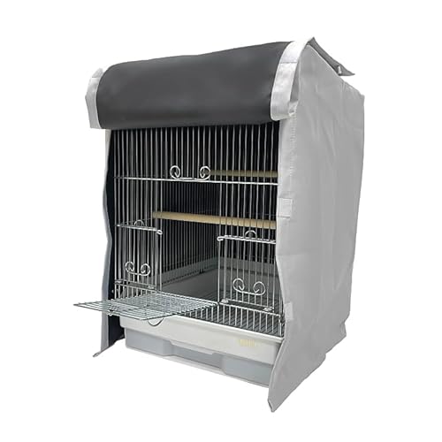 鳥 ケージカバー 裏コーティング 撥水 完全遮光 Mサイズ 38×40×54 (幅×奥行×高さ) インコ バード カバー 鳥かご おやすみカバー 暗幕 防寒 保温 一級遮光のサムネイル
