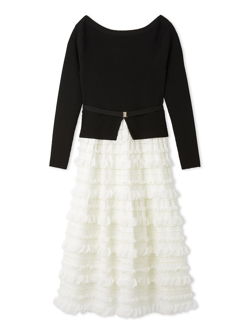 CELFORD(セルフォード) フリルティアードニットドッキングワンピースCWNO255071レディース