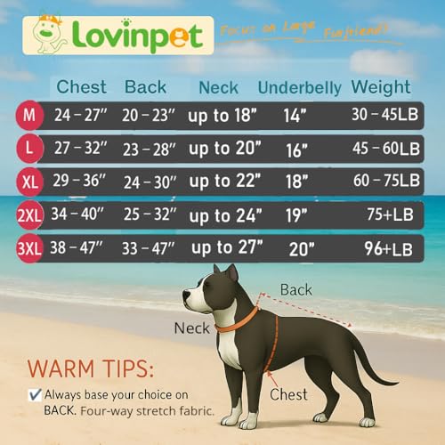 LovinPet Large Dog Pj - Pet Anxiety Calming Shirt, Dog Jammies for After Surgery, Lightweight Fabric, Blue Dragon Print, Pitbull Clothes, Long-Sleeved 4 Leg Style Pullover Dog Onesie, Dark Blue XL #1