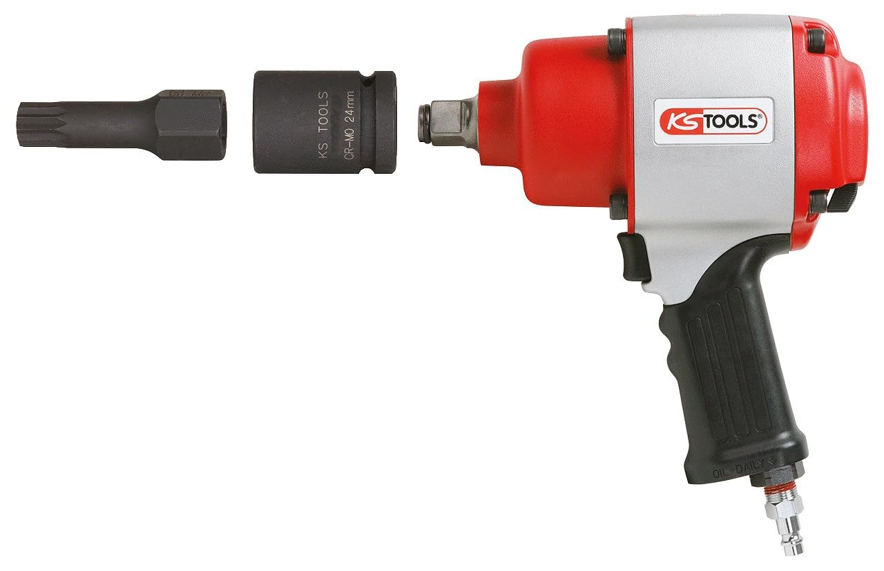 KS Tools 515.1160 Serie di Bussole Speciali per Avvitatori ad Impulsi per Viti XZN, Lunghe, 7 PezziM14-M18, 1/2"