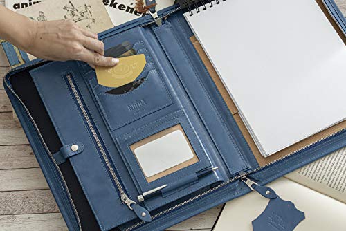 Porte-documents A4 en cuir véritable pour protéger vos dossiers avec élégance - 5