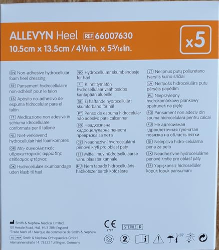 Pansement Allevyn Non Adh Heel Smith & Nephew pour la protection et le soin du talon pack de 5 - 2