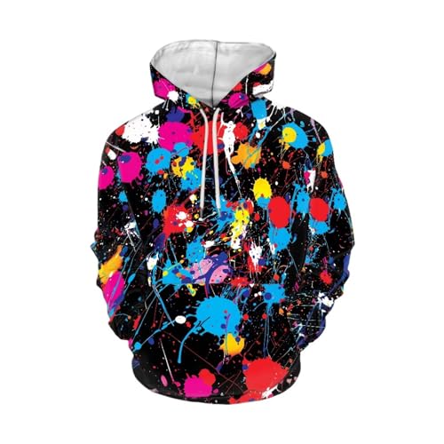 Image of Forchrinse Green Palm Tree Sea Beach Mens Hoodies Pullover Long Sleeve Fleece Hoodie Cozy Sport Casual Outwear