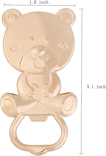 Vista 2 de Paquete de 24 abrebotellas de oso para baby shower, recuerdos para invitados, abrebotellas en forma de oso, regalos de devolución de baby shower
