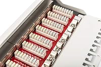DIGITUS Cat-6A Patchpanel - 12 Ports - RJ45-Buchsen - 10-Zoll Rack-Mount 1HE - LSA Verteilerfeld - Geschirmt - Grau – Ansicht 5