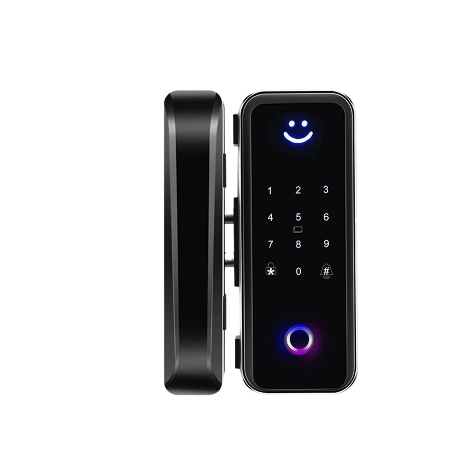 Serrure de porte numérique intelligente TTLock en verre avec empreinte digitale