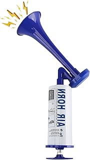 Handheld Air Horn, Noise Makers for Sporting Events, Aluminum Super Loud Football Noise Maker Air Pump Sports And Marine Signal Safety Alarm Horns for Boating, Hiking, Sports Events, Birthday Parties