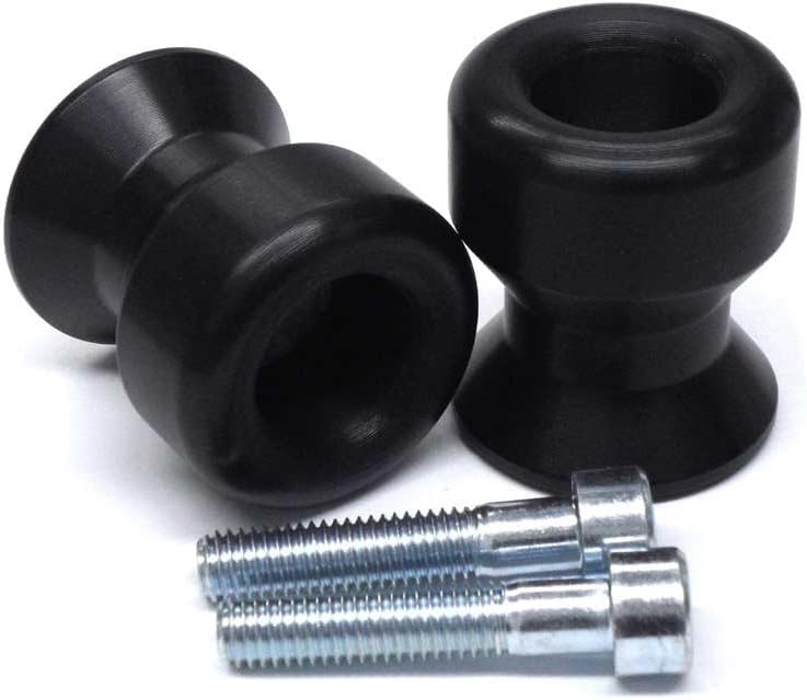 Shogun USA Made Hon Swing Arm Swingarm Spools Black CBR600RR 03-06 CBR954 RC51 CBR1000RR Suz GSXR600 GSXR750 GSXR1000 GSX1300R SV650/S SV1000/S TL1000 GSX-S1000/F KATANA - 701-0309