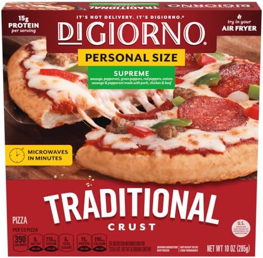 Small Traditional Hand Tossed Crust Supreme Pizza, Pack of 10