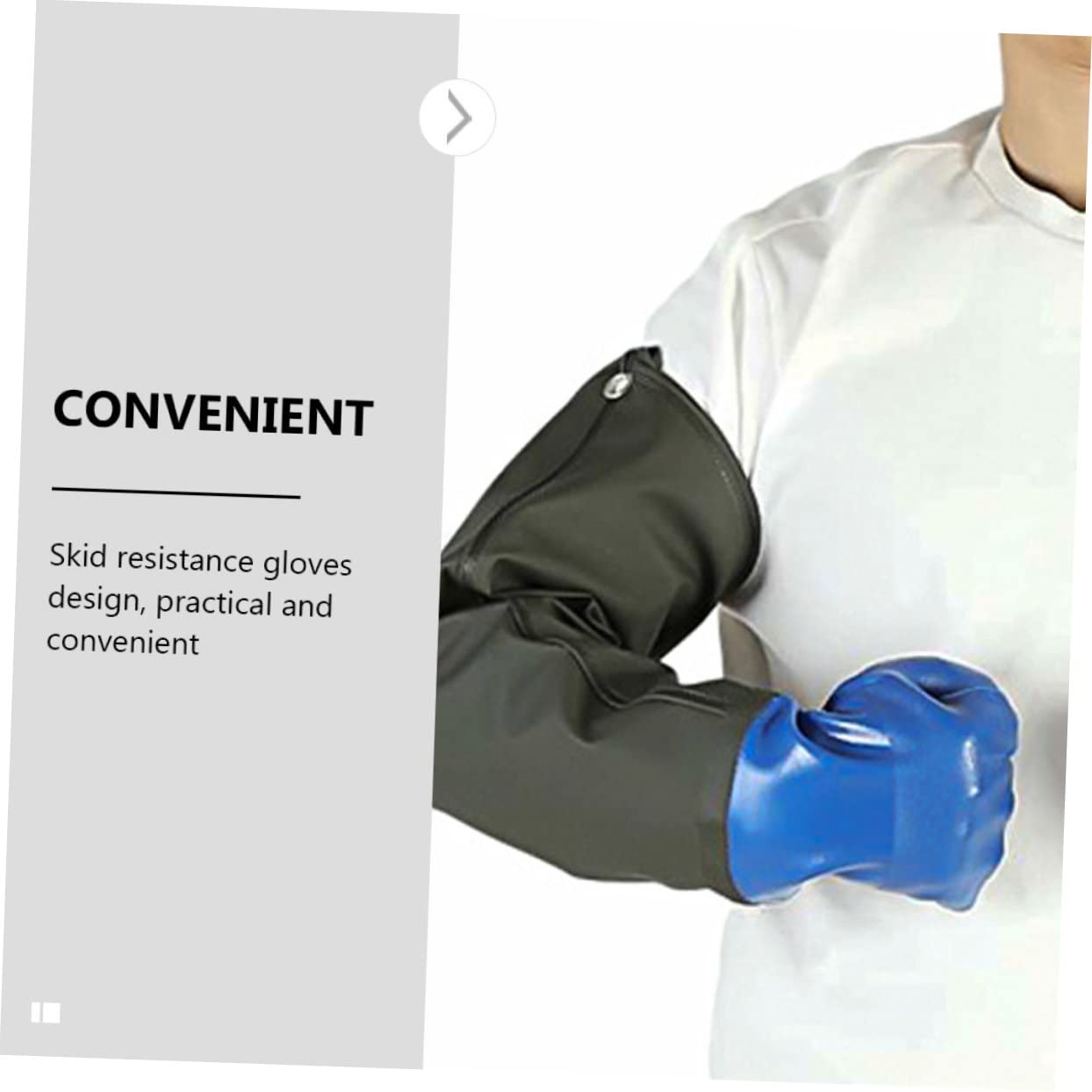 Guantes de Pvc Industriales Antideslizantes, 1 Par, Resistentes al Aceite | Impermeables Química para Maquinaria Construcción y Protección Diseño Creativo
