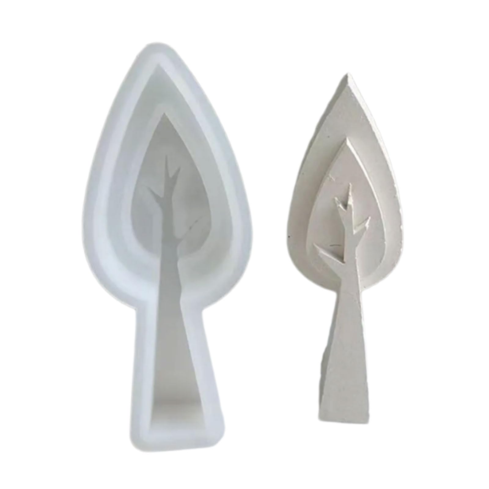 Jazuaiao Tree Shaped Silicone for Soap Gypsum Resin Silicone Desktops Decorations Molds