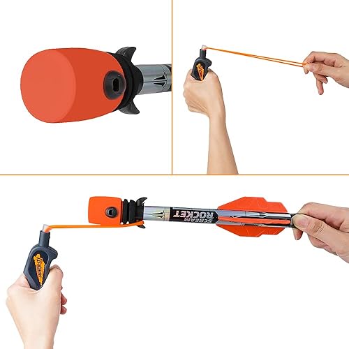 Miniatura 2 de VATOS Juguetes lanzadores de tirachinas para niños, cohete de espuma Sky Scream con 2 paquetes y 1 lanzador | Dispara hasta 250 pies de actividad