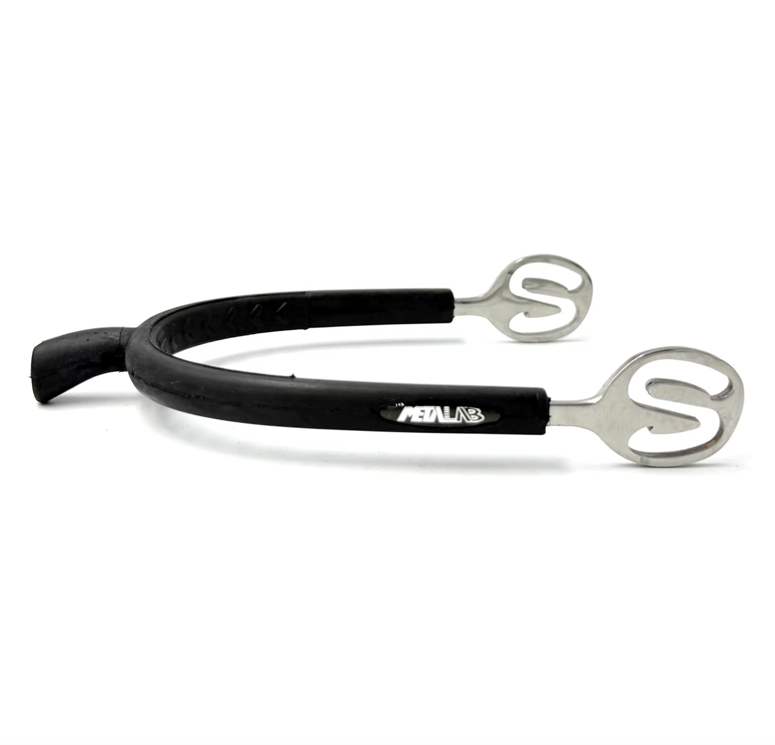 Equine Smile ES1095 ErgoSpur Soft Prince of Wales Track Riding Spurs with Rubber Riding Spurs Made of High-Quality Stainless Steel (L 30 mm - Men)