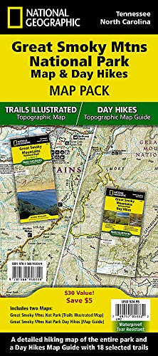 Great Smoky Mountains National Park Map & Day Hikes [Map Pack Bundle]