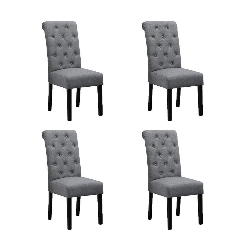 Black Tufted Dining Chairs All Chairs