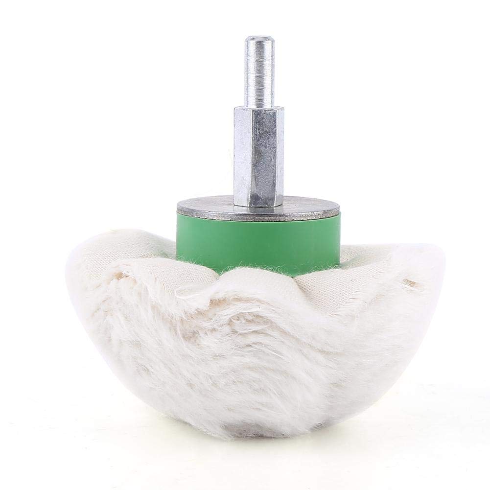 Lot 3 Tampons Polissage Coton + 1 Poignée 1/4″ – Uxcell 75mm Neuf