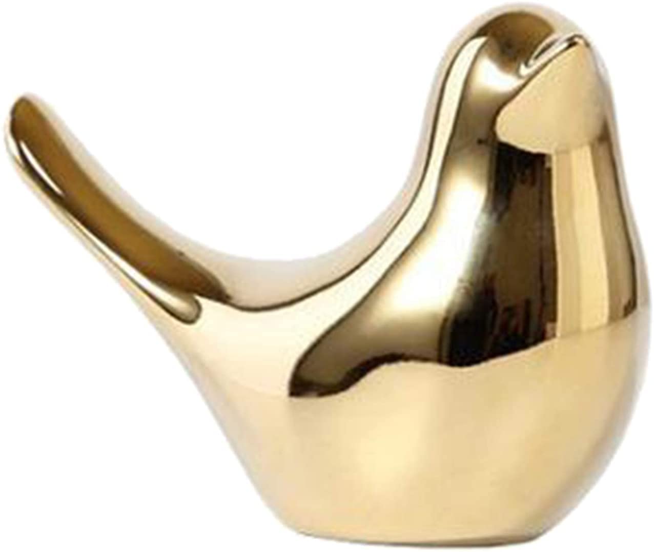 Joylern Bird Statue Ceramic Bird Figurine Bird Ornament for Home Bar Ornament Tabletop Decoration - Size M