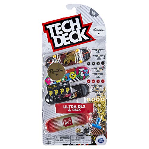 Tech-Deck Ultra DLX 4 Pack 96mm Fingerboards - Primitive 2019 Edition