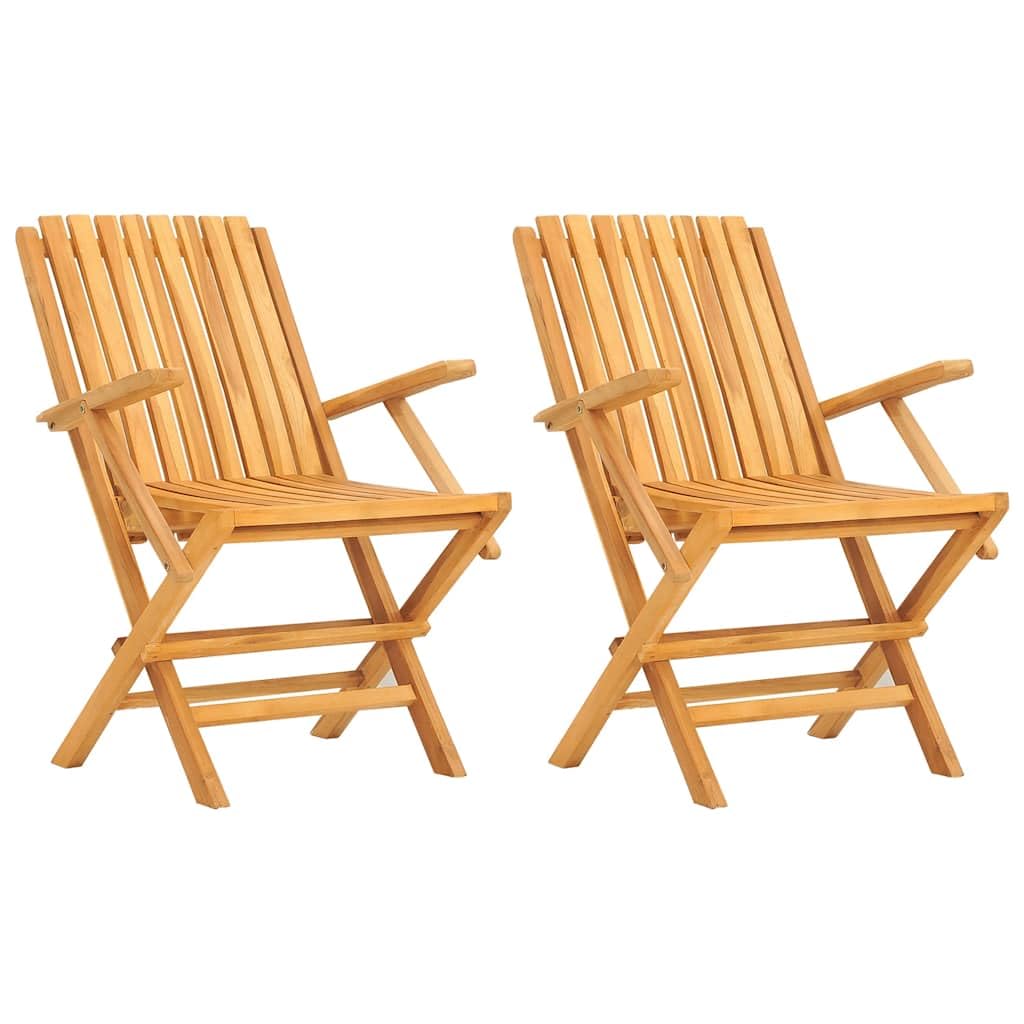 Chaise de repas pour jardin extérieur en teck massif durable au design épuré