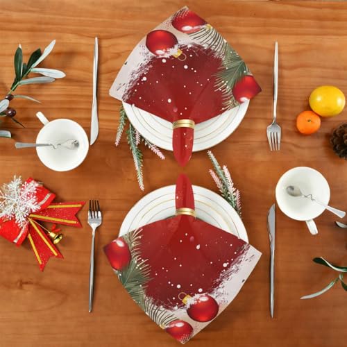 Set de 6 Servilletas de Tela Navidad Multicolor 20x20 pulgadas miniatura 5