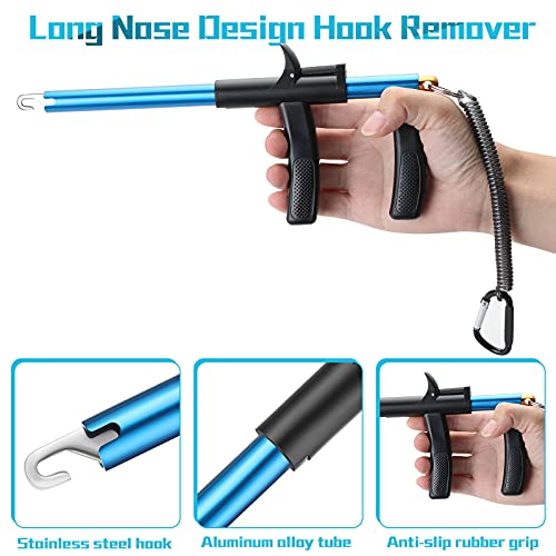 image for Sumind 2 Pieces 9.6 Inch Aluminum Fish Hook Remover Extractor Hook Rem