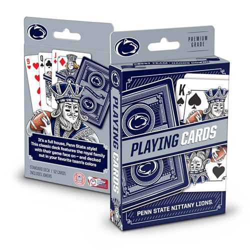 Image of YouTheFan NCAA Officially-Licensed Playing Cards - Original Artwork on All face Cards and Jokers - Team's Official Colors - Quality Linen Texture - Designed in The USA