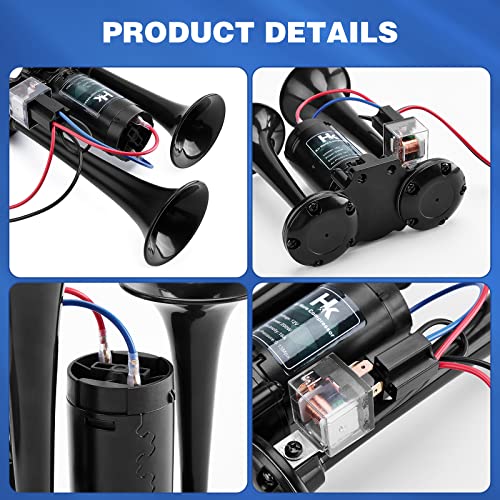 HK Dual Trumpet Air Horn Kit