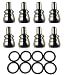 HHC Diesel ~ FORD 6.0L LeakProof Nipple Cups/Ball Tube Kit! Includes 8-LeakProof Nipple Cups and 8-Heavy Duty Viton Seals ~ F60L-8NIPPLE