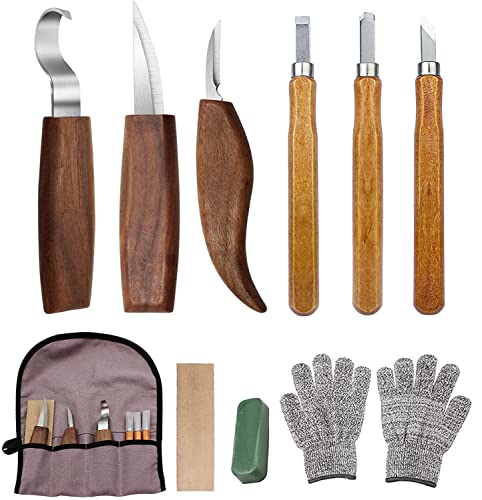 10Pcs Wood Carving Knife Set Beginner Kit, Convenient Tools Set ...