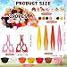EZdhuawuse Farm Animals Sensory Bin Fillers - 301Pcs Summer Fine Motor Toys Sorting Stacking Toys for Kids, Felt Pig Horse Sheep Pom Poms Cup Clip for Preschool Education Early Development Activities