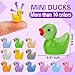 JYXT 250 Pcs Mini Resin Ducks Glow in The Dark, Tiny Animals Figures to Hide Luminous Miniature Plastic Duck for Fish Tank Aquarium Fairy Garden Dollhouse Micro Landscape Birthday Parties Decor