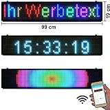 Das Werbedisplay ist mit einer LED-Uhrzeit- und Datumsfunktion, einem programmierbaren Counter und einem Timer zum automatischen Ein- und Ausschalten ausgestattet.