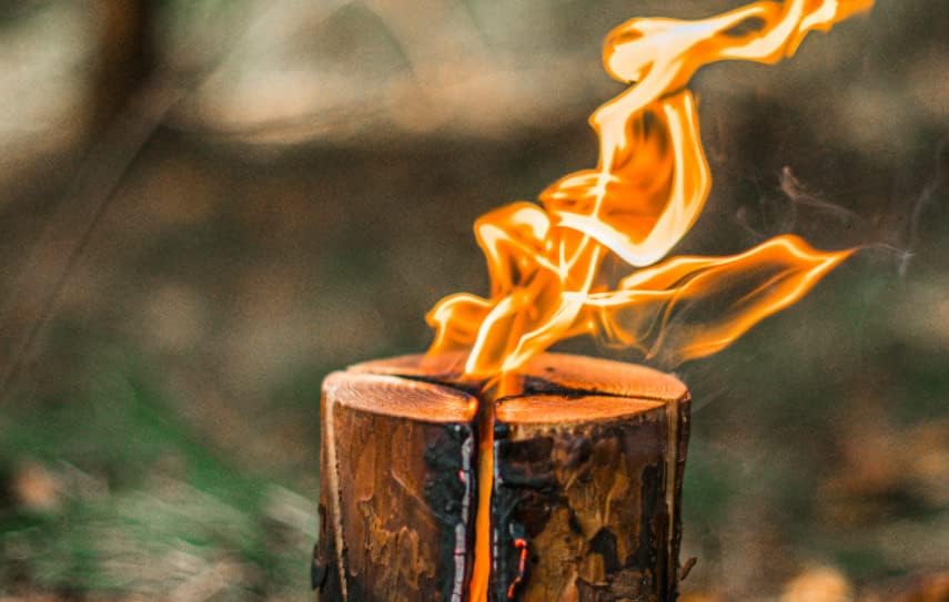 KOTARBAU Swedish Fire Wood Camping Stove, Original Wooden Trunk for Cooking and Lighting 100% Recyclable Natural Product - Image 4