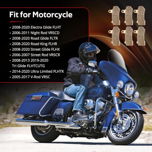 JAVIK Sintered Brake Pads for Harley 08-20