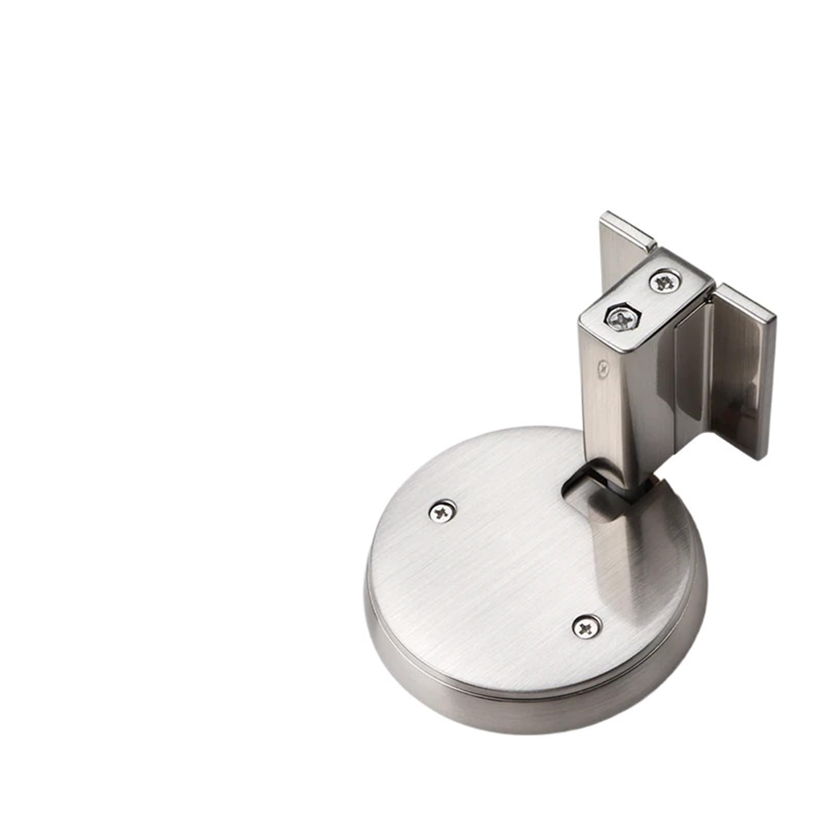 Door Stopper Punch Free Mechanical Windproof Suction Door Stop for Invisible Bedroom and Bathroom Setup(Brushed Nickel)