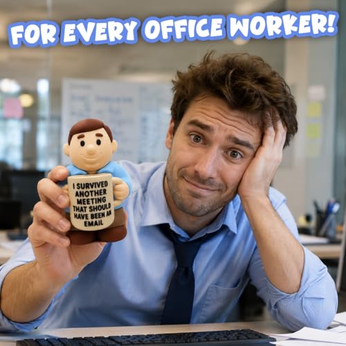 GOOFBALLS Miniature Desk Figurine – Cute & Quirky Office Decor for Desk, Shelf, or Workspace – Fun Tiny Collectible Statue for Adults, Coworkers, or Home Office Gift- I Saw that by GOOFBALLS - Used condition - Image 8