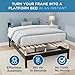 Meliusly SlatSure Queen Size Bunkie Board – Heavy Duty Vertical Bed Slats & Foldable Wooden Support Board for Sagging Mattress or Platform Bed Frame, Box Spring Alternative and Replacement